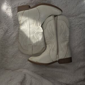 Dream Pairs Kids White Western Boots